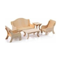 Ahşap 3d Oturma Odasi Maket