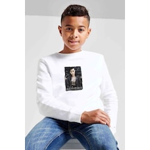 Tshirthane Black Veil Brides Andy Rock Baskılı Unisex Çocuk Beyaz Sweatshirt Beyaz