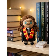 Okulun Cübbeli En Zeki Cadısı Amigurumi Örgü Oyuncak - El Ypımı 11 Cm Kahverengi 07