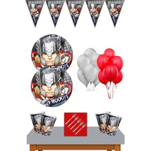 Thor Marvel 24 Kişilik Doğum Günü Parti Süsleri Malzemeleri Ekono