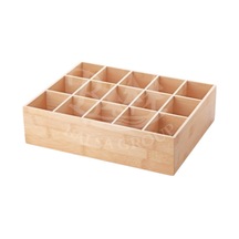 15 Bölmeli Bambu Organizer Set , Düzenleyici Saat Aksesuar Kutusu Bmb64