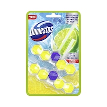 Domestos Wc Blok Duo 2 50 G Limon Bahçesi Ferahlık Ve Hijyen 5'li Avantaj Paketi - 5 Adet Tarı
