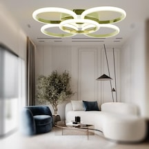 Tt304-4+1-sr-byr Tt Ayd. Beyaz Işık Sarı Kaplama 5 Li Led Avize Gold