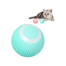 Qingmipy Akıllı Kedi Oyuncağı: 360 Dönen Led Işıklı Şarjlı Top - Av İçgüdüsünü Uyarır