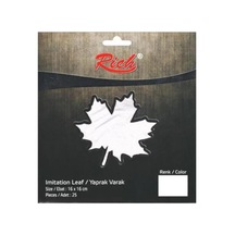 Rich İmitasyon Yaprak Varak 16x16cm 25 Adet Gümüş