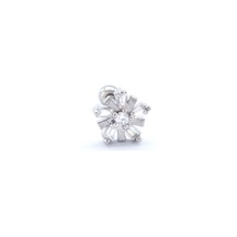 Ferizz 316l Çelik Zirkon Taşlı Çiçek Piercing Prc-176