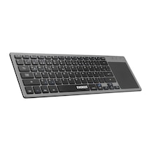 Everest EKW-61 Bluetooth+2.4 GHz TouchPad Mouse Q Mac/Win/Android/Uyumlu iOS Kablosuz TV Klavye