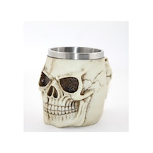 2 Adet Paslanmaz Çelik Kupa Bardak Kurukafa Tasarımlı İçme Kupa 11 15 Cm Ölçülü Mug Stainless Steel Skull 1