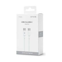 Simex İphone Samsung Xiaomi Uyumlu 60w Type-c To Type-c Hızlı Şarj Kablosu Ce Belgeli 1 Mt -spk-15 Beyaz