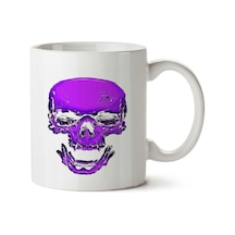 Vamp Skull Kurukafa İki Tarafı Baskılı Kupa Bardak Çok Renkli