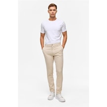 SÜVARİ Bej Slim Armürlü Pantolon Bej SÜVARİ Bej Slim Armürlü Pantolon Bej