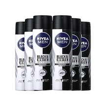Nivea İnvisible Black&White Power Erkek Sprey Deodorant 6 x 150 ML