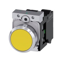 Siemens 3su1152-0ab30-1ba0 - 22mm Metal Işıklı Sarı Buton