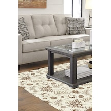 Alanur Home Kaymaz Dijital Mutfak & Salon Halı Trend Vintage Al5012 Bej