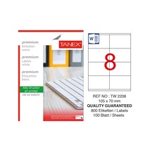 Tanex Tw-2208 Laser Etiket 105 X 70 MM