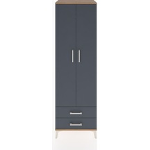 Hyperion Dolap 4 Raflı 2 Çekmeceli 2 Kapaklı 60x44x195 Çam-an... Çam