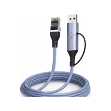 Usb 3.0 Type-c 2 In 1 Gigabit Ethernet Adapter Zr1159