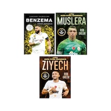 Dokuz Benim Futbol Kahramanım Benzema - Muslera - Ziyech Poster Sticker Futbolcu Kartı Hediyeli