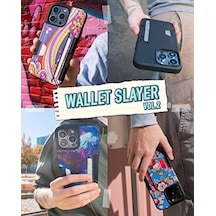 Smartish 14 Pro Max Cüzdan Kılıfı - Cüzdan Slayer Vol. 2 İnce + Koruyucu Dayanaklı Kredi Kartı Tutucu - Siyah Kravat 6998