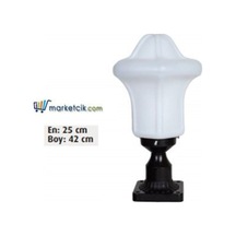 42X25 Plastik Badem Fenerli Model Set Üstü Park Bahçe Aydınlatma Diğer