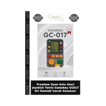 Premium Oyun Kolu Atari Joystick Tetris Gameboy Gc017 Gri Nostalji Çocuk Aksesuar