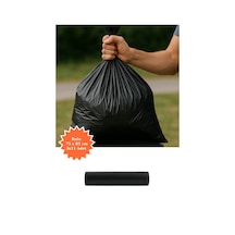 Siyah Rulo Çöp Poşeti 75x85 Cm 3x11 Adet Ev Mutfak İş Ofis Avantajlı Paket