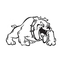 Bulldog Köpek Araba Sticker Yapıştırma 30Cm