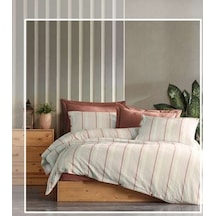 Şaheser Home Collection İplik Boyalı Nev Takımı Va Kiremit Renkli