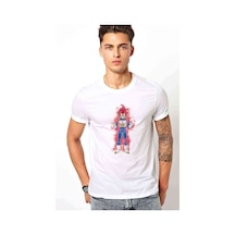 Anime Dragon Ball Super Elektrik Baskılı Beyaz Erkek Tshirt