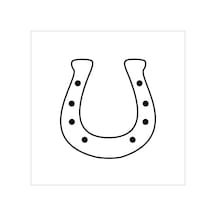 At Nalı Folyo Sticker 20cm Uzunluk Siyah