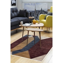 Dekoreko Kaymaz Taban Djt Salon Halısı Trend Modern S6506 Renkli
