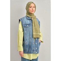 Armine Tencel İpek Kaligrafi Desen Şal 3297 Yeşil