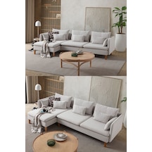 Flexy Köşe Koltuk Takımı Krem