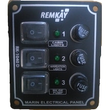Tekne Sigorta Paneli 3'Lü. Cam Sigortali. Dikey Model