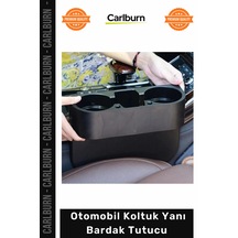 Bardaklık Ergonomik Çok Amaçlı Araç İçi Depolama Dağınıklık Giderici Oto Koltuk Yanı Bardak Tutucu