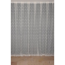 Kuş Model Krem Renk Dikilmiş Pileli Fon Perde 300x260 Cm