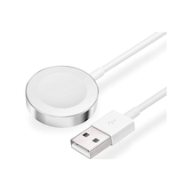 Apple Watch İle Uyumlu Manyetik Kablosuz Şarj Kablosu - Series 9/8/7/6/5/4/3/2/1/se Modellerine Uygun Usb-a Akıllı Saat Şarj Aleti 1m