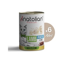 Anatolian Premium Kuzulu Ezme Yetişkin Kedi Konservesi 400 gr x 6 Adet