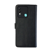 Tecno Spark 8t Trend S Plus Kapaklı Telefon Kılıf - Siyah