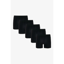 Penti Erkek Pamuklu Basic Black 5li Boxer
