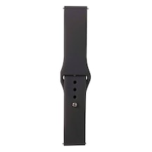 Huawei Gt2 42mm Band Serisi 20mm Klasik Kordon Silikon Strap Kayış-gri