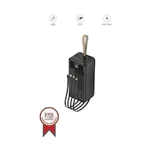 Dijital Ekranlı Seyahat Bataryası Hızlı Şarj Taşınabilir Batarya 60000 Mah Trm-1060 Siyah Çok Renkli