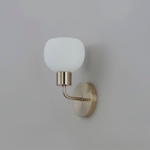 Rsylight Metal Modern Eskitme Kaplama Opal Camlı Dekoratif Rustik Duvar Aplik Siyah