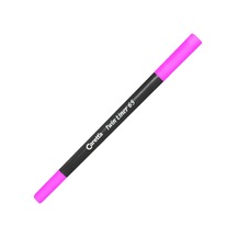 Caretta 65-42 Çift Uçlu Keçeli Kalem 0.4-1 MM Fosforlu Pembe