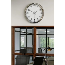 Zentime Krom Şıklık 52 Cm Metal Modern Duvar Saati Çok Renkli