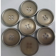 Düğme Vizon Renk 7 Adet 2.2 Cm.