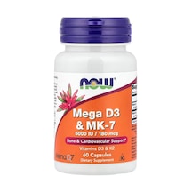 Mega D3 & K2 Mk-7, 60 Capsules 5000 Iu / 180 Mcg