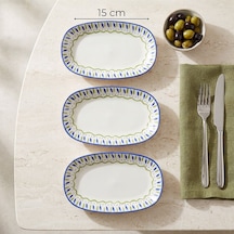 Güral Zeytin 15 Cm 3lü Porselen Kayık Tabak Seti Diğer