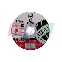 Atlas Paslanmaz Çelik Ultra Ince Kesme Taşı 115 Mm 1,0x22,23 Silver 5 Adet