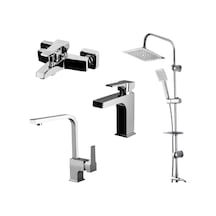Aqua Lavabo,banyo Bataryası,sky Duş Ünitesi 941521-941511-941881l-440453 Krom